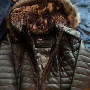 All Black heavy leather Jacket